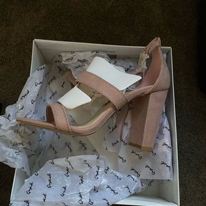 Dusty pink heels
